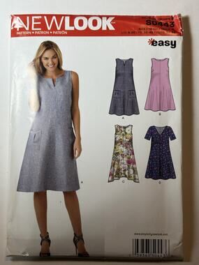 New Look 0443 Misses 8 - 20 Easy Summer Dress vn